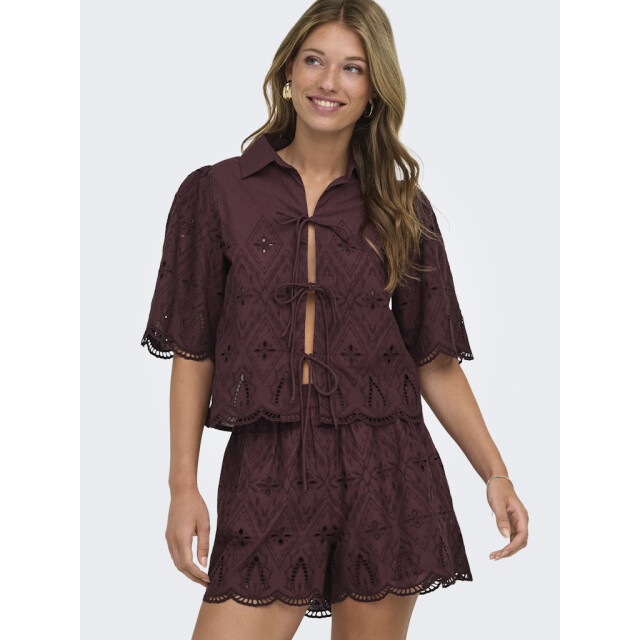 Only Onlfrani ss emb bow top wvn - 4382.70.0020 large