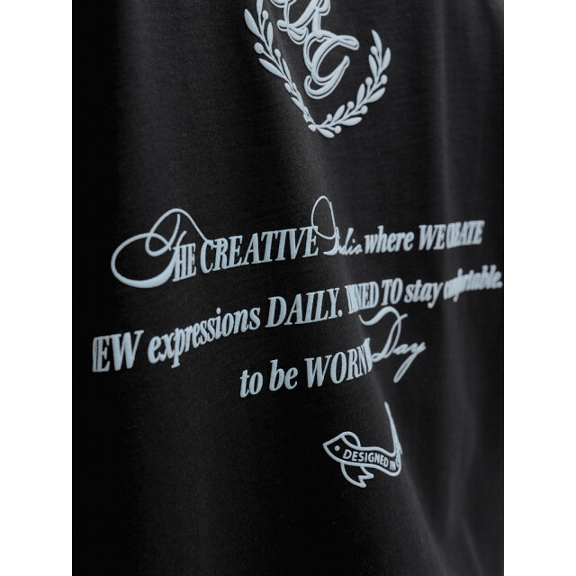 Jack & Jones Jorsanremo typo tee ss crew neck ln - 5339.80.0037 large
