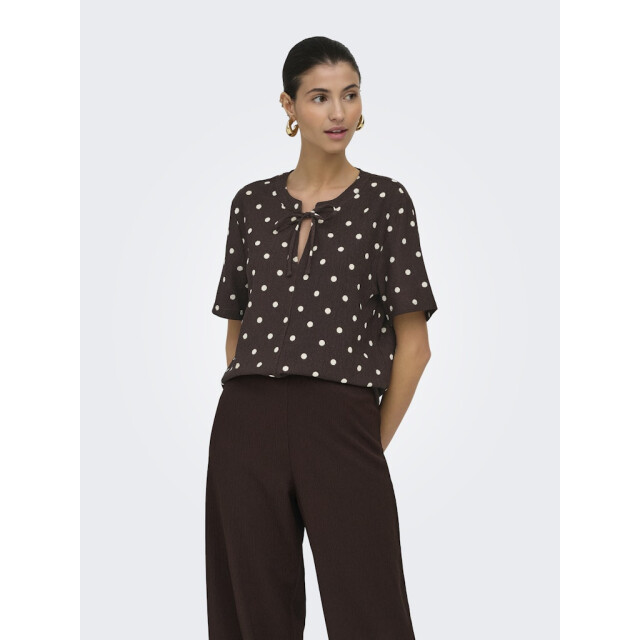 Jacqueline de Yong Jdydebbie ss v neck top jrs dia dessin 4382.79.0094 large