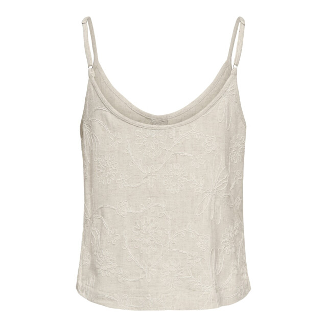 Only Onlsiesta linen bl emb singlet pnt beige 4349.05.0031 large