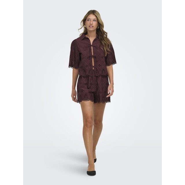 Only Onlfrani ss emb bow top wvn - 4382.70.0020 large