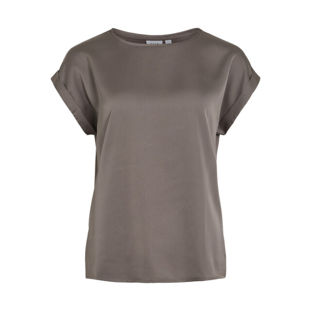 Vila Viellette ss satin top noos taupe 4382.77.0008 large