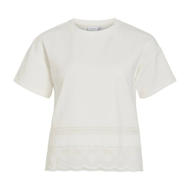 Vila Viodea o-neck ss sweat top off-white 4382.02.0164 large