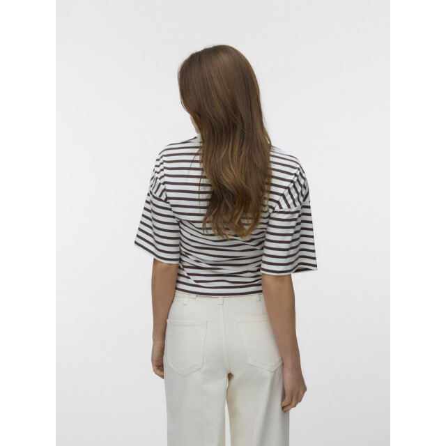 Vero Moda Vmkiara 24 o-neck top jrs ecru dessin 4339.08.0042 large