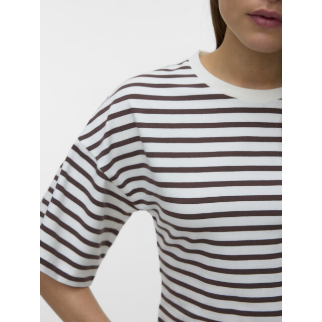 Vero Moda Vmkiara 24 o-neck top jrs ecru dessin 4339.08.0042 large