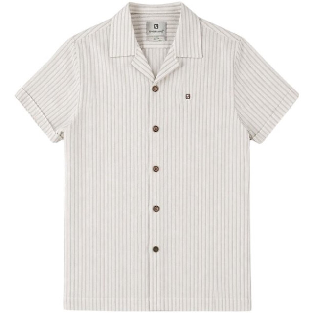 Gabbiano Blouse korte mouw met streepdessin ecru dessin 5319.08.0050 large