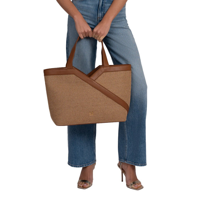 Nikkie Alvino raffia shopper 67256 large