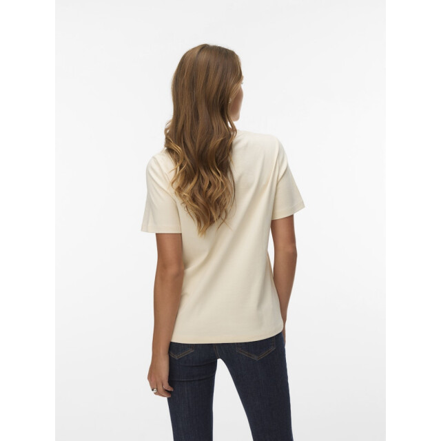 Vero Moda Vmirene ss o-neck t-shirt jrs ecru dessin 4339.08.0006 large