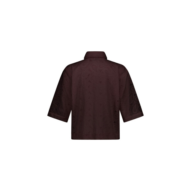 Studio Anneloes nyra broderie blouse 13997 8700 espresso 06613.882.0007 large