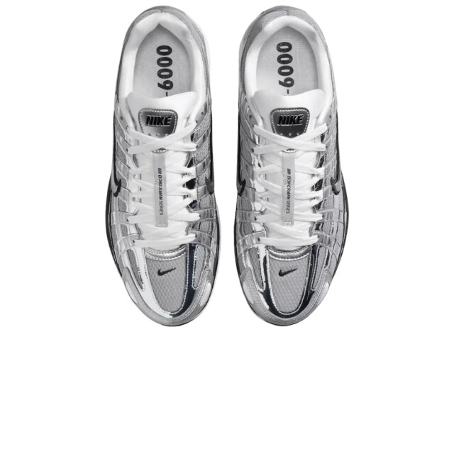 Nike P-6000 metallic silver sail unisex sneaker CN0149-001 large