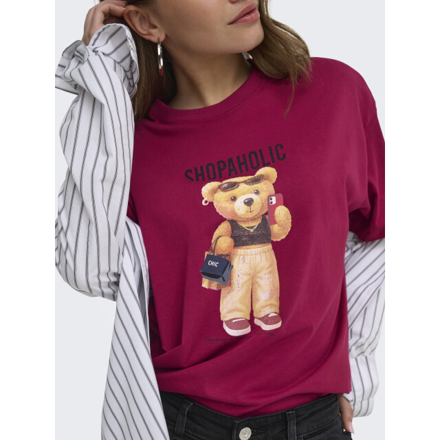 Only Vivvi life shopaholic t-shirt 15346761 large