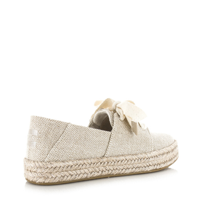 Toms Carolina lace up gold instappers espadrilles dames 10023062 large
