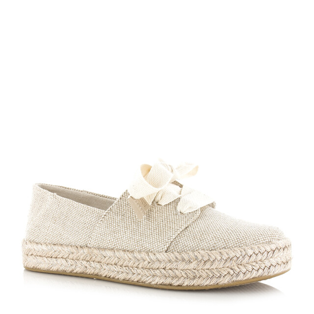 Toms Carolina lace up gold instappers espadrilles dames 10023062 large