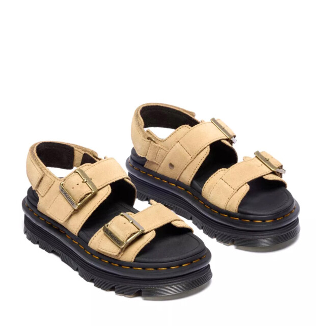 Dr. Martens Dr. martens zebzag sandal savannah tan plateau sandalen dames 42689200 large