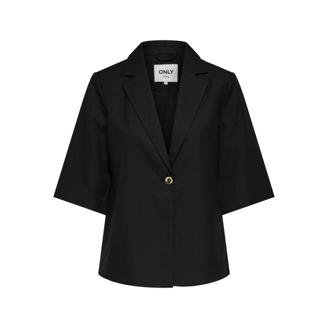 Only Onlbaia linnen blazer met halflange mouwen 15374598 large