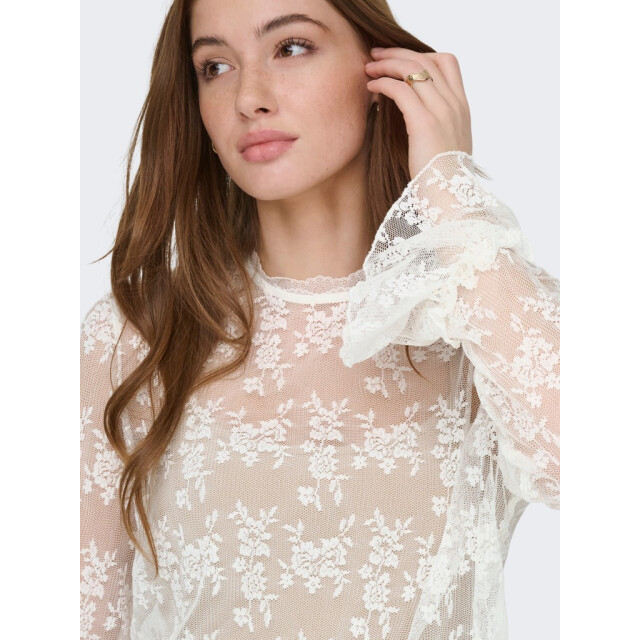 Only Onlcrisma ls o-neck top wvn off-white 4389.02.0012 large