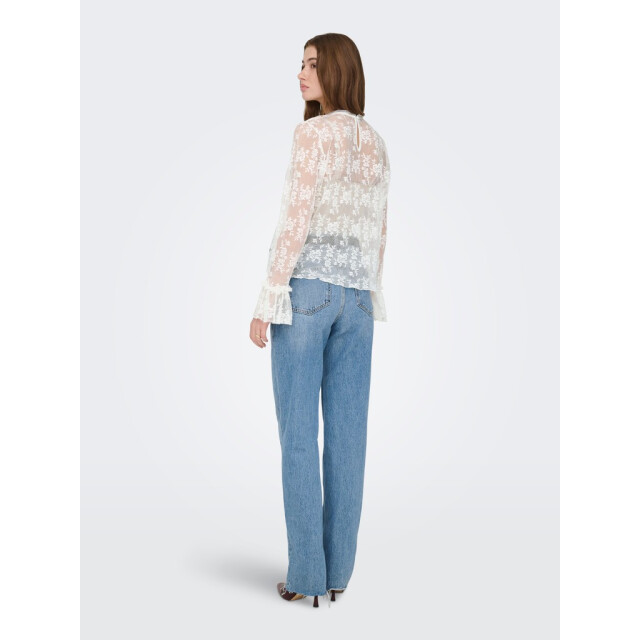 Only Onlcrisma ls o-neck top wvn off-white 4389.02.0012 large
