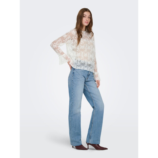 Only Onlcrisma ls o-neck top wvn off-white 4389.02.0012 large
