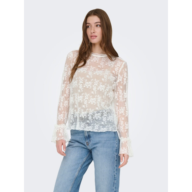 Only Onlcrisma ls o-neck top wvn off-white 4389.02.0012 large