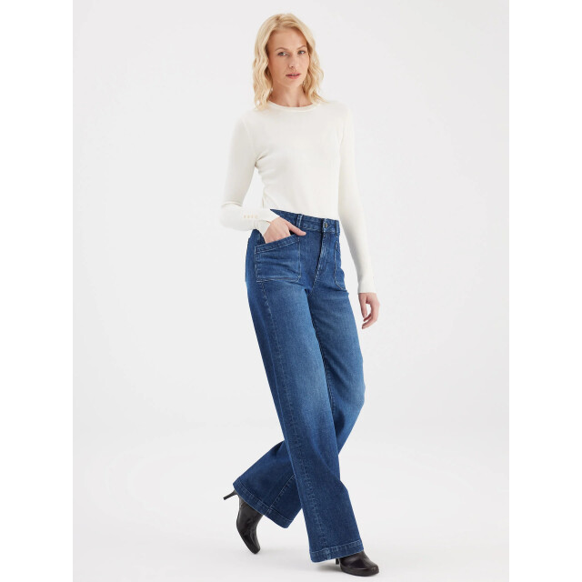 C.O.J. Denim Wide jeans dark blue Mira-4 large