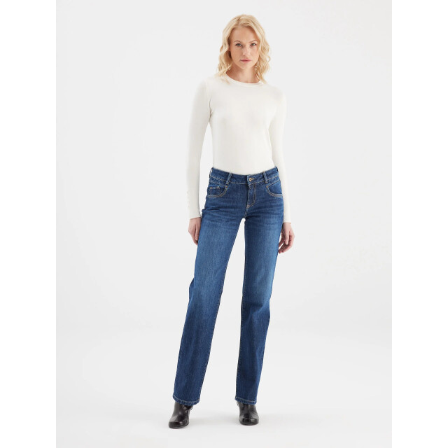 C.O.J. Denim Regular straight jeans dark blue Diva-4 large