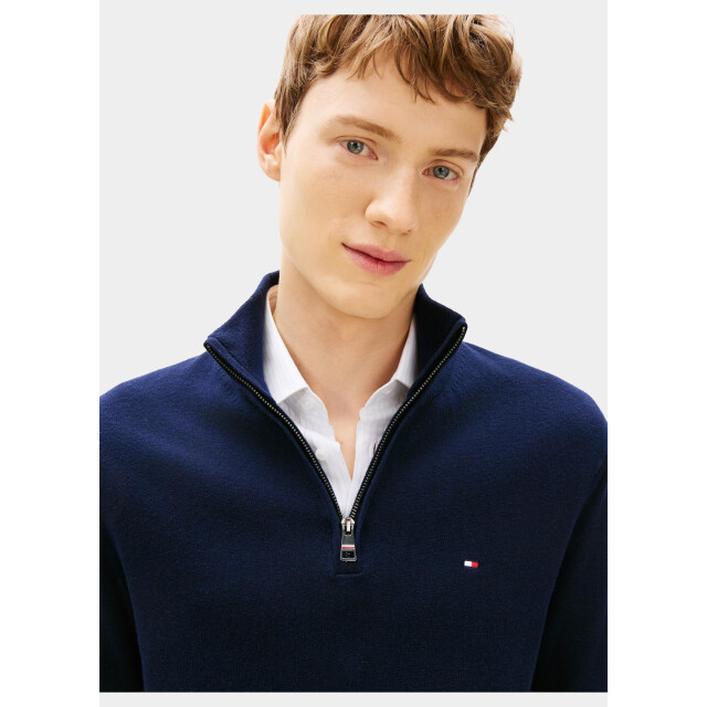 Tommy Hilfiger Half zip pima org ctn cashmere zip moc mw0mw28049/dw5 211427 large