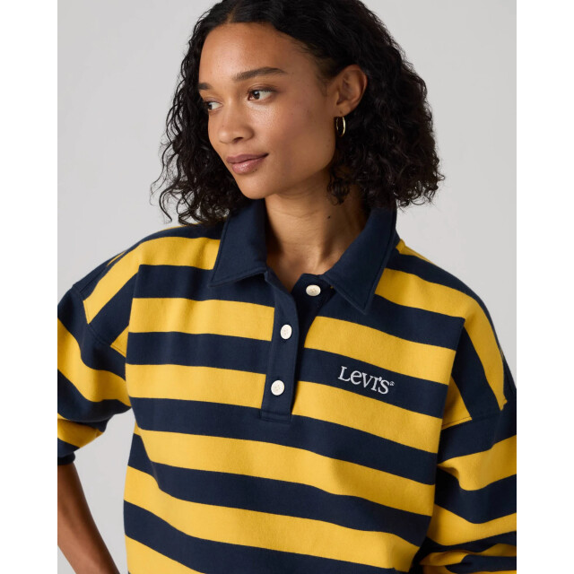 Levi's Graphic vintage rugby fleece stripe sweat 008SX-0000 large