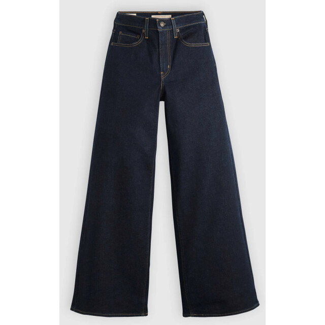 Levi's 728 high rise wide leg jeans retro rinse lb 0039B0001 large