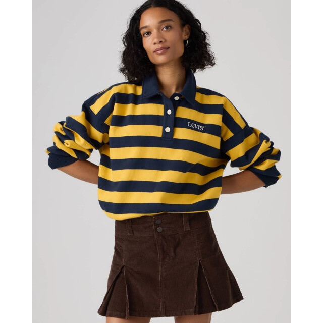 Levi's Graphic vintage rugby fleece stripe sweat 008SX-0000 large