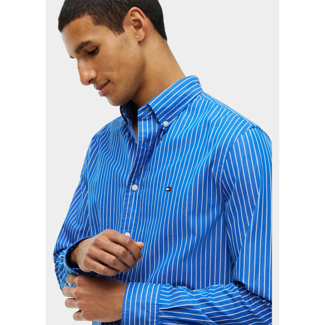 Tommy Hilfiger Overhemd heren flex hairline poplin rf shirt mw0mw44571/0a6 211440 large