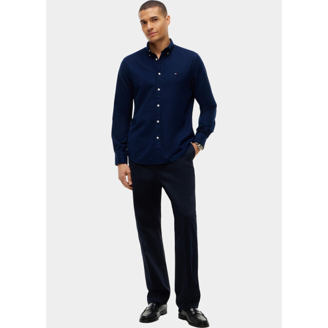 Tommy Hilfiger Overhemd heren flex flannel solid rf shirt mw0mw40469/dcc 211435 large