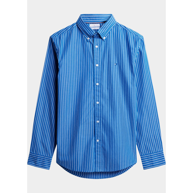 Tommy Hilfiger Overhemd heren flex hairline poplin rf shirt mw0mw44571/0a6 211440 large
