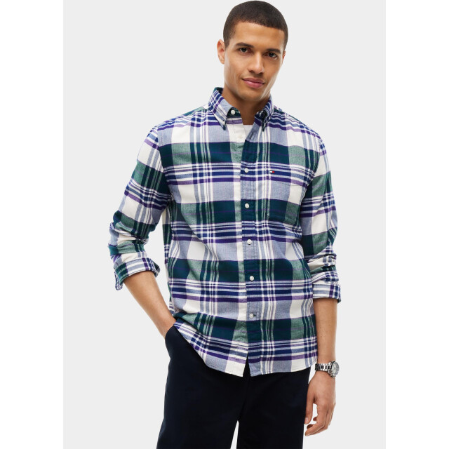 Tommy Hilfiger Overhemd heren hero flannel tartn chck rf sh mw0mw44592/0n1 211441 large
