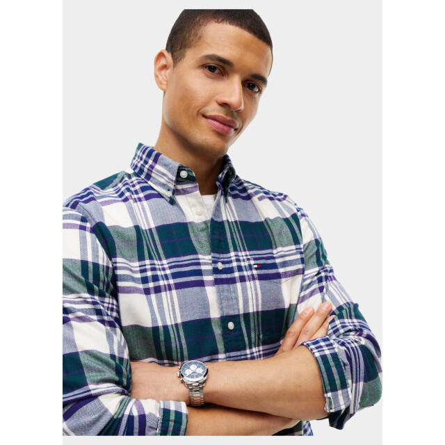 Tommy Hilfiger Overhemd heren hero flannel tartn chck rf sh mw0mw44592/0n1 211441 large