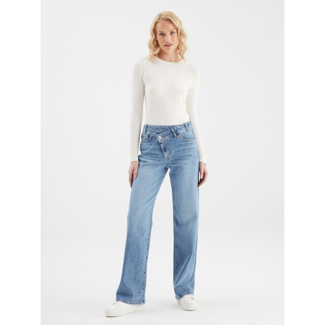 C.O.J. Denim Broek cora medium blue Cora - Medium Blue large