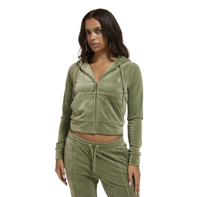 Juicy Couture Madison classic velour hoodie with juicy logo JCWA122001 large