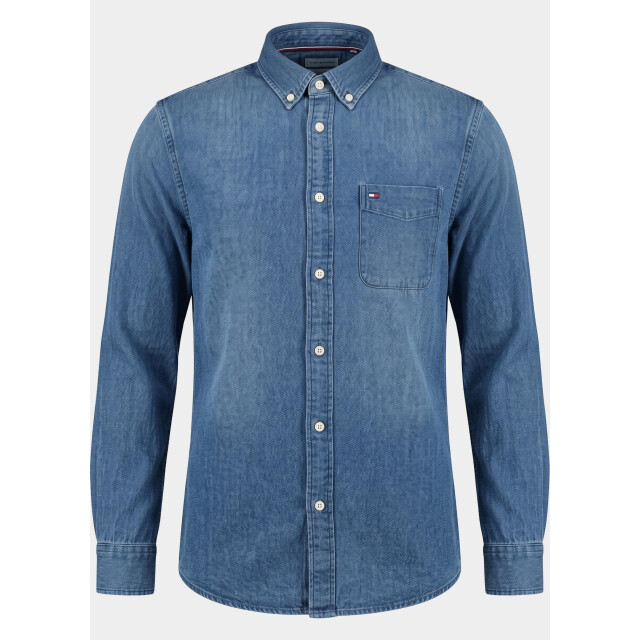Tommy Hilfiger Overhemd heren indigo dobby rf shirt mw0mw44581/1a4 211451 large