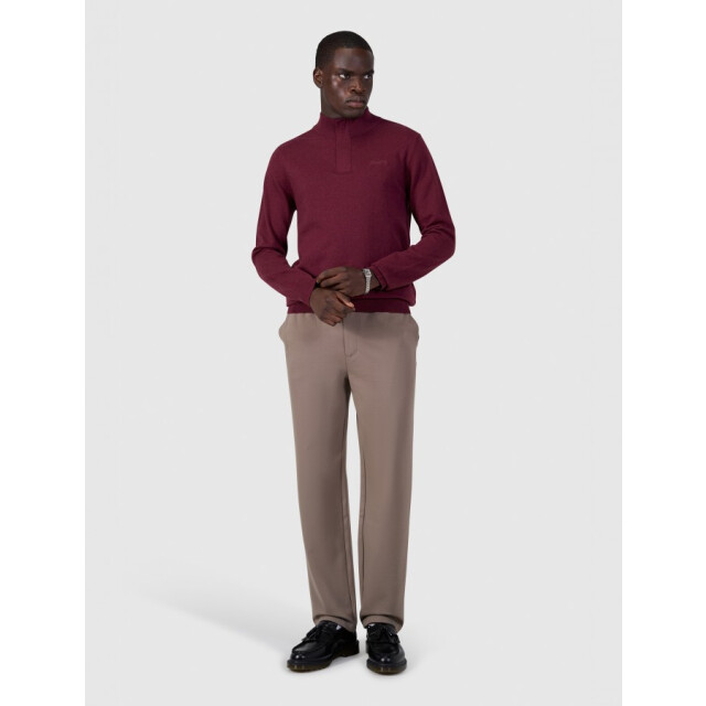 Pure Path 26030807 107 heren trui wine red half zip p 107/26030807 large