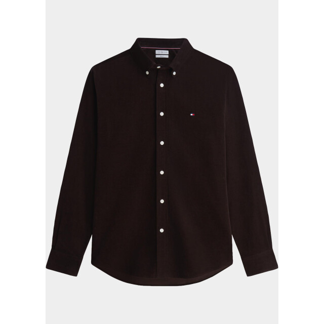 Tommy Hilfiger Overhemd heren solid corduroy rf shirt mw0mw40486/hjt 211437 large