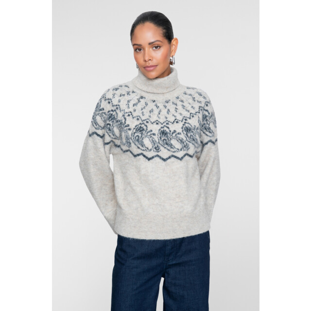 Geisha pullover nordic 64835-29 721 light sand/grey 06711.820.0010 large