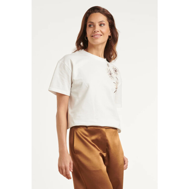 Smashed Lemon T-shirt met geborduurd vuurwerkdetail | 8718679071352 large