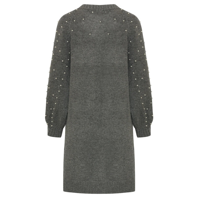 Smashed Lemon Gebreide jurk met pareldetails | 8718679070683 large