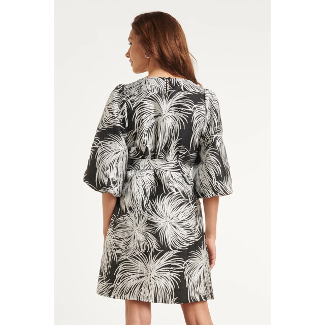 Smashed Lemon Korte jurk met vuurwerk print en strikceintuur | 8718679068499 large