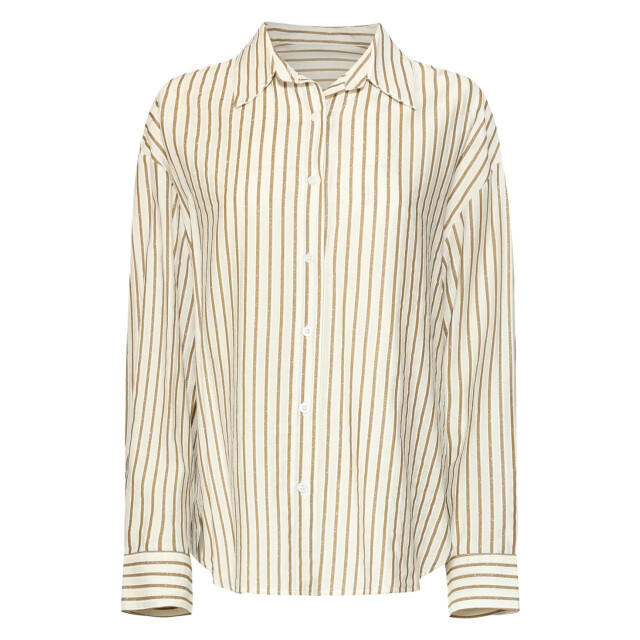 Smashed Lemon Gestreepte blouse met subtiele glitterdetails | 8718679069397 large