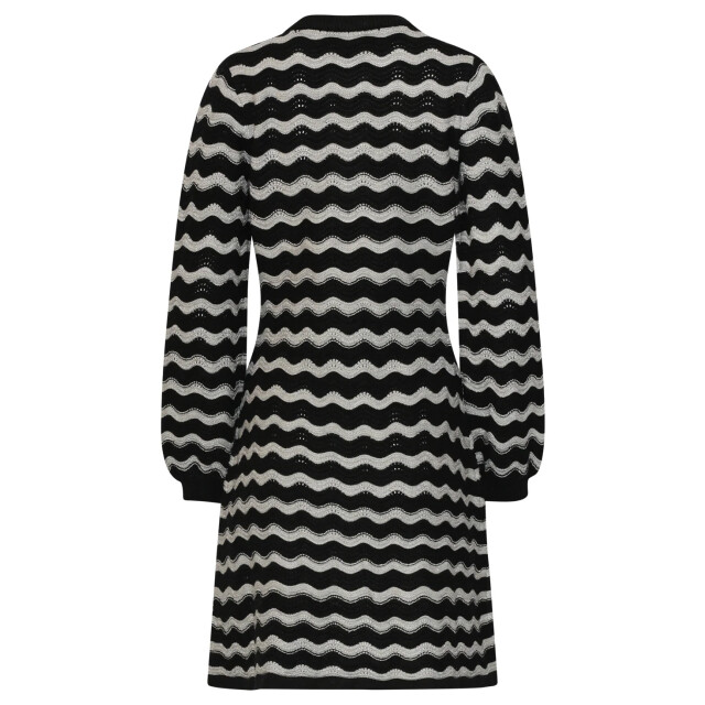 Smashed Lemon Gebreide jurk met golfpatroon | 8718679070836 large