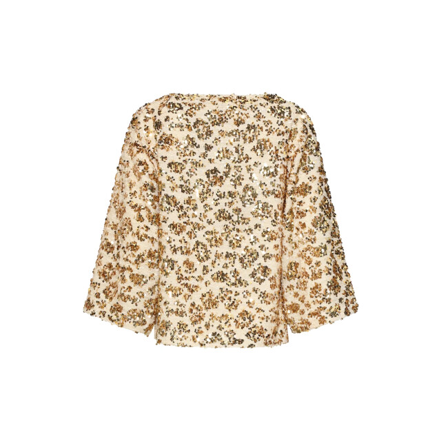 Smashed Lemon Top met all-over paillettenpatroon | 8718679058445 large