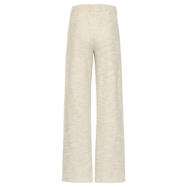 Smashed Lemon Taupekleurige textured wide leg trousers | 8718679058513 large