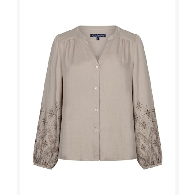Red Button Blouse srb5152 light truffle SRB5152 - light Truffle large