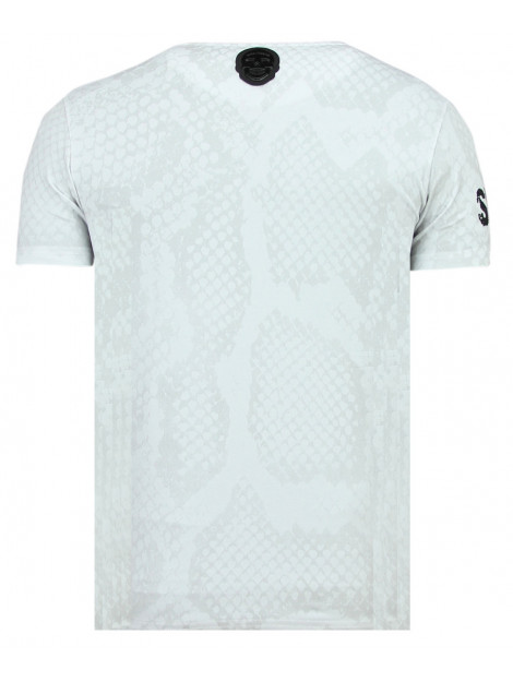 Local Fanatic Skull snake strakke t-shirt 11-6326W large