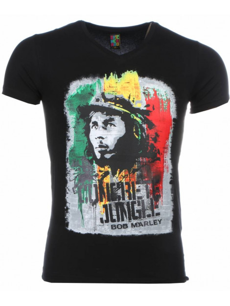 Local Fanatic T-shirt bob marley concrete jungle print 1406Z large